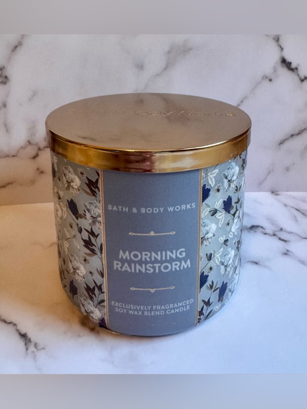 Bath & Body Works Morning Rainstorm 3-Wick Candle Brand New